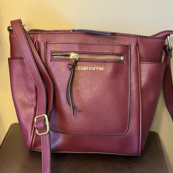 Liz Claiborne Handbags - Liz Claiborne Lola Cranberry Red Shoulder Bag/Crossbody Purse